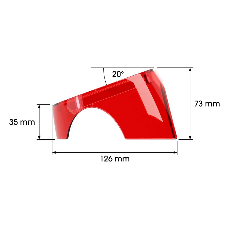Angled House dimensions, side